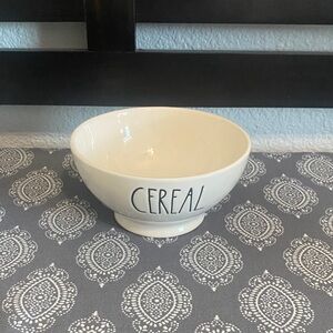 Rae Dunn Cereal Bowl with Black Lettering